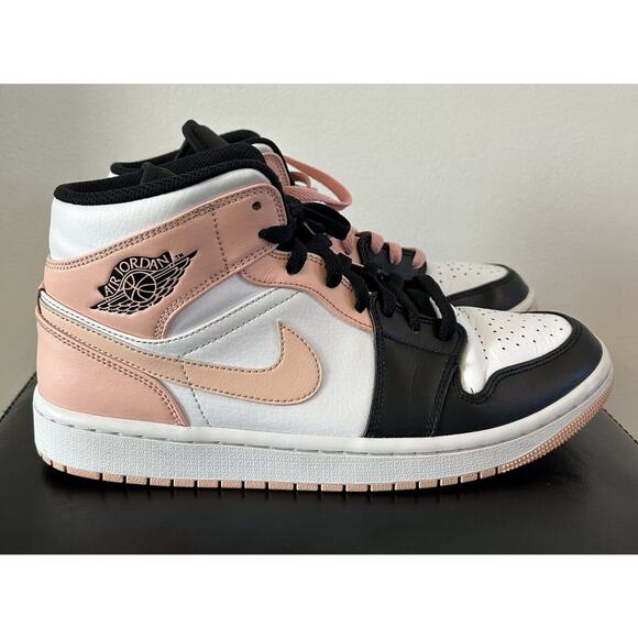 Size 9 Nike Air Jordan 1 Mid Artic Orange Crimson Tint Salmon - Picture 1 of 9